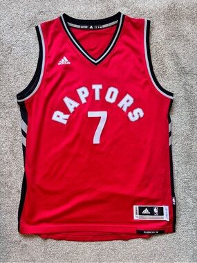 Mens Adidas Toronto Raptors NBA Kyle Lowry 2015 Swingman Jersey Size Medium